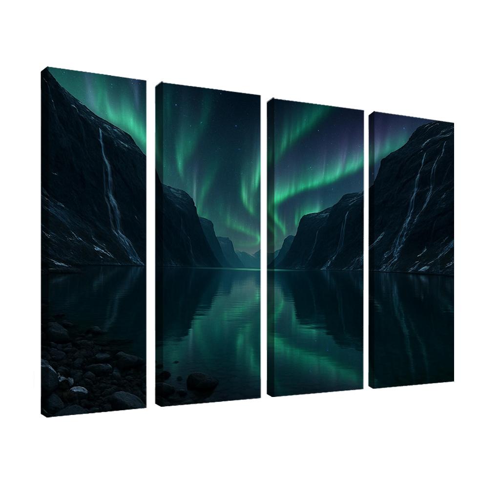 Celestial Aurora Above Crystal Fjord decor