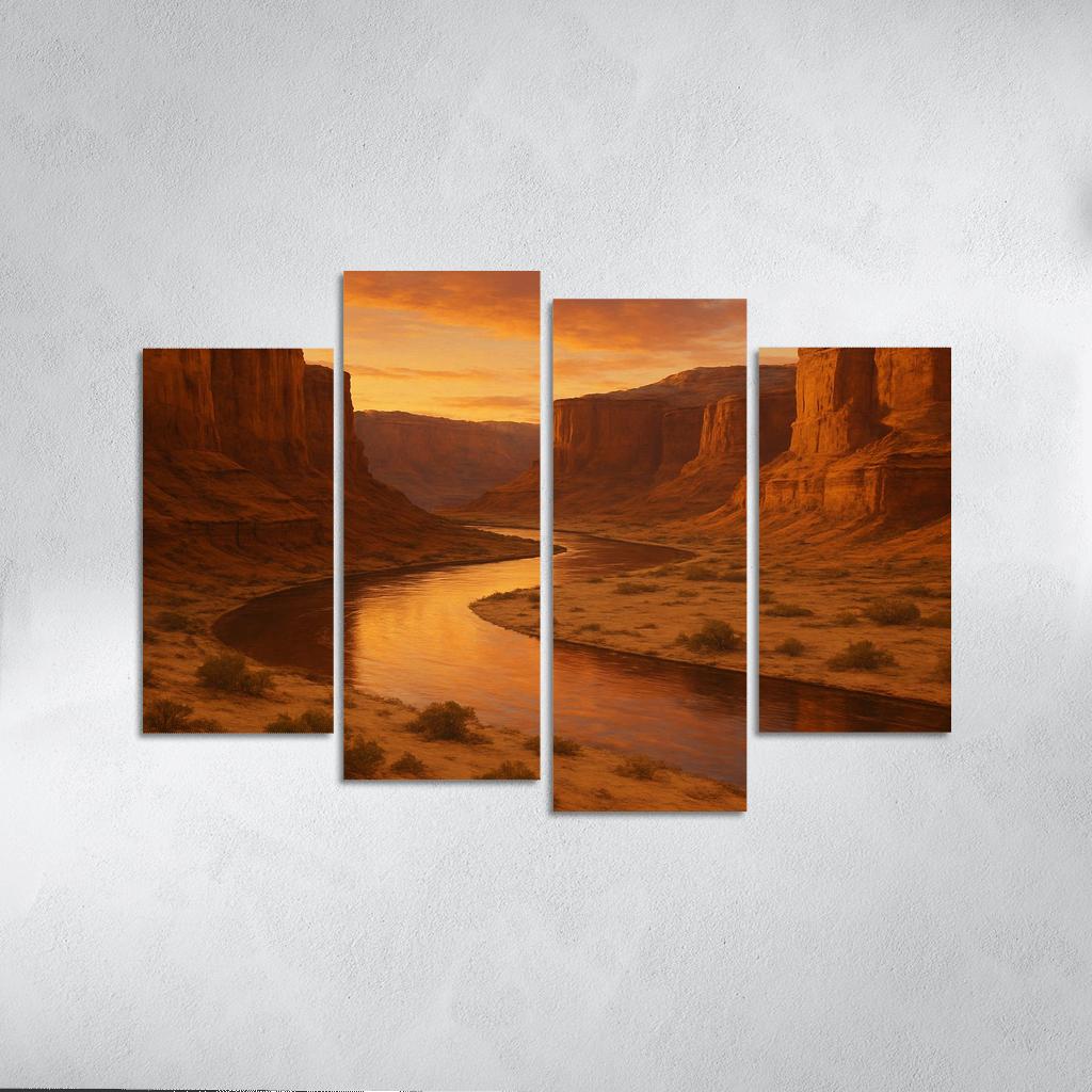 Amber Dunes At The Quiet Canyon Bend decor