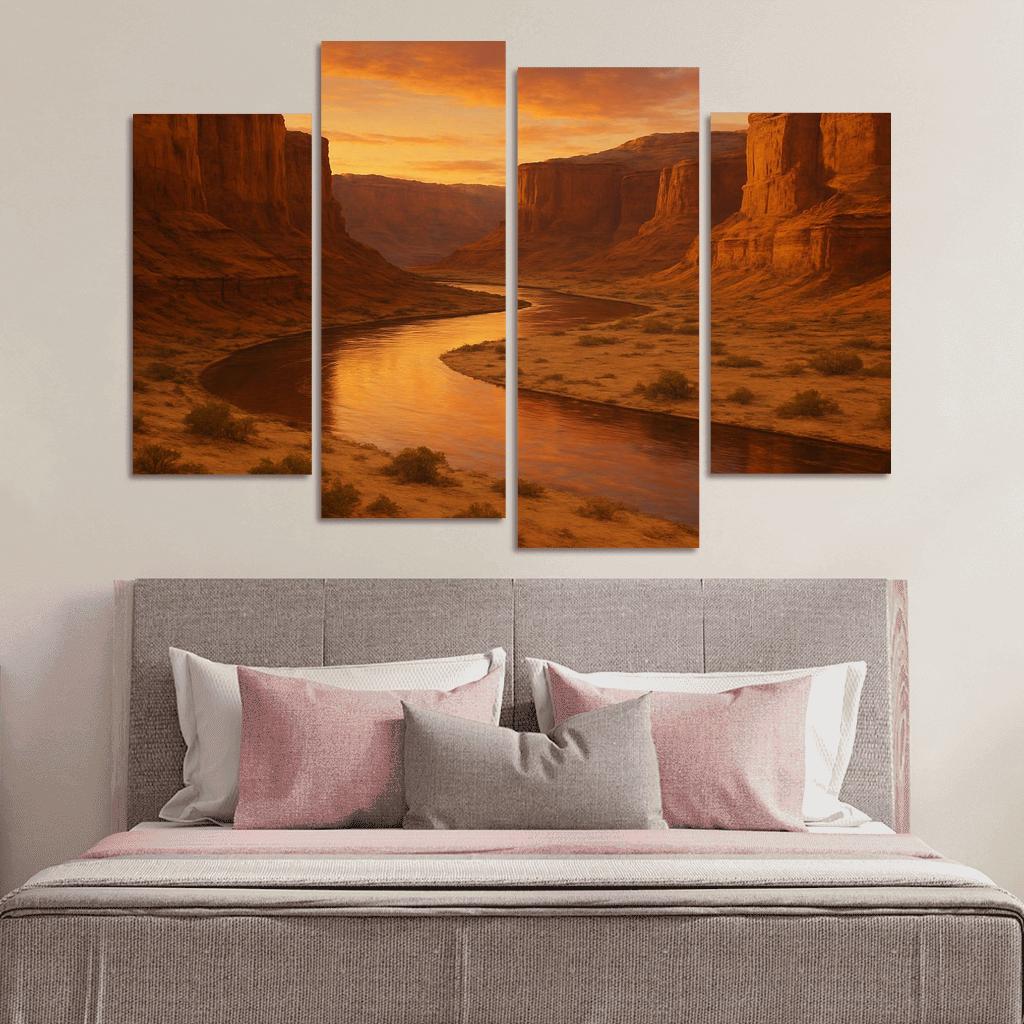 Amber Dunes At The Quiet Canyon Bend decor