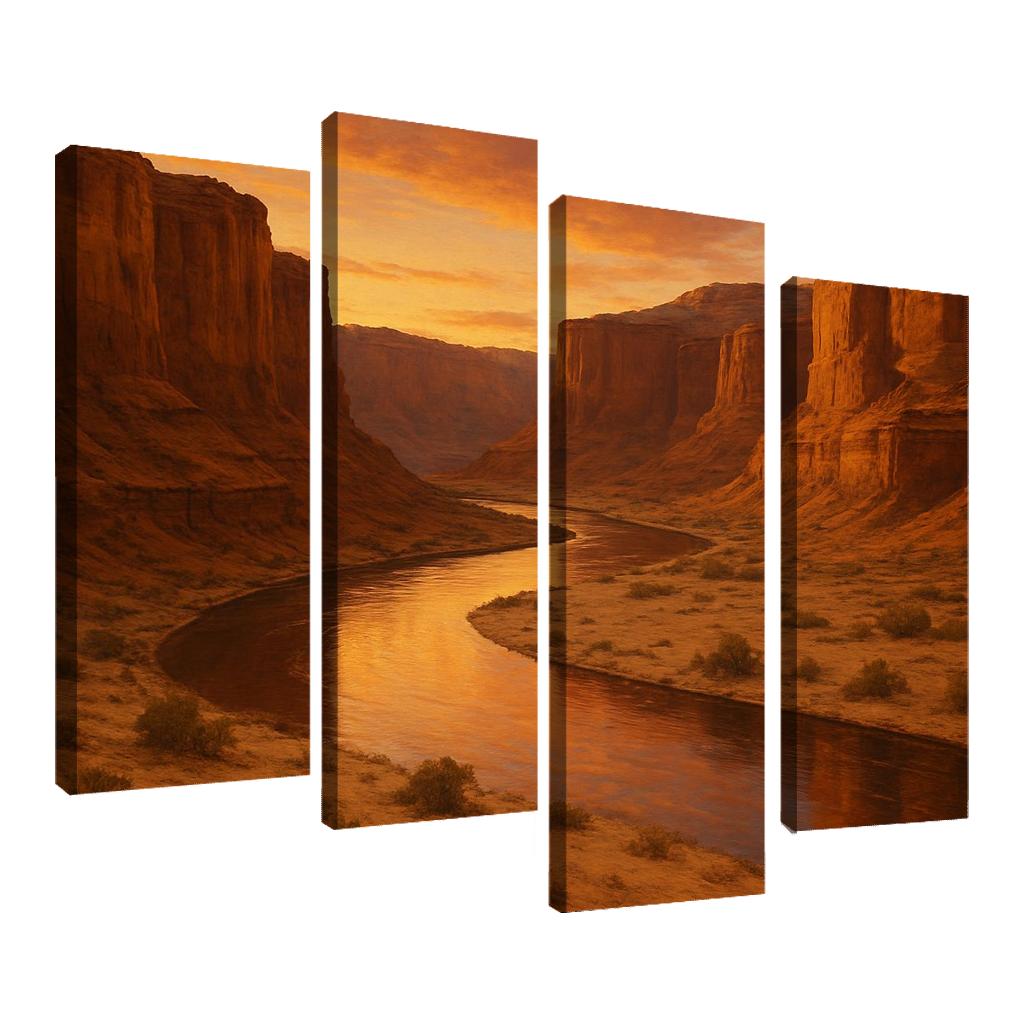 Amber Dunes At The Quiet Canyon Bend decor