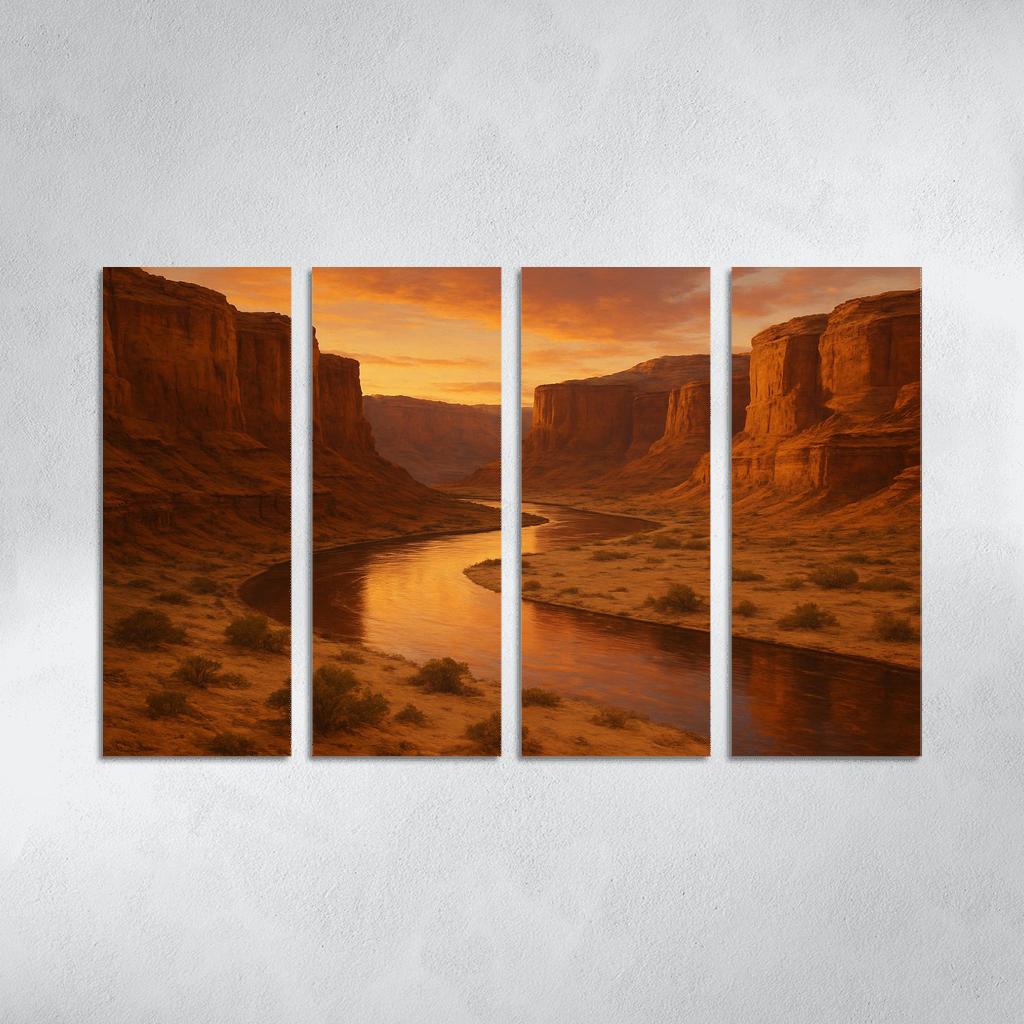 Amber Dunes At The Quiet Canyon Bend decor