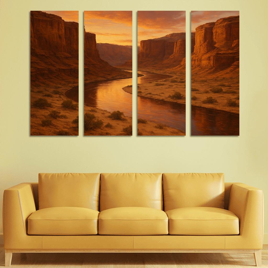 Amber Dunes At The Quiet Canyon Bend decor