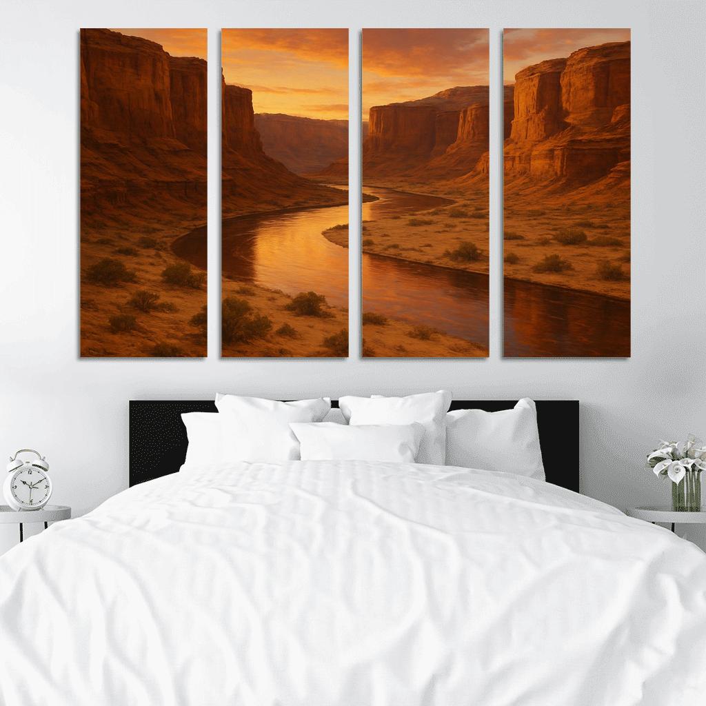 Amber Dunes At The Quiet Canyon Bend decor