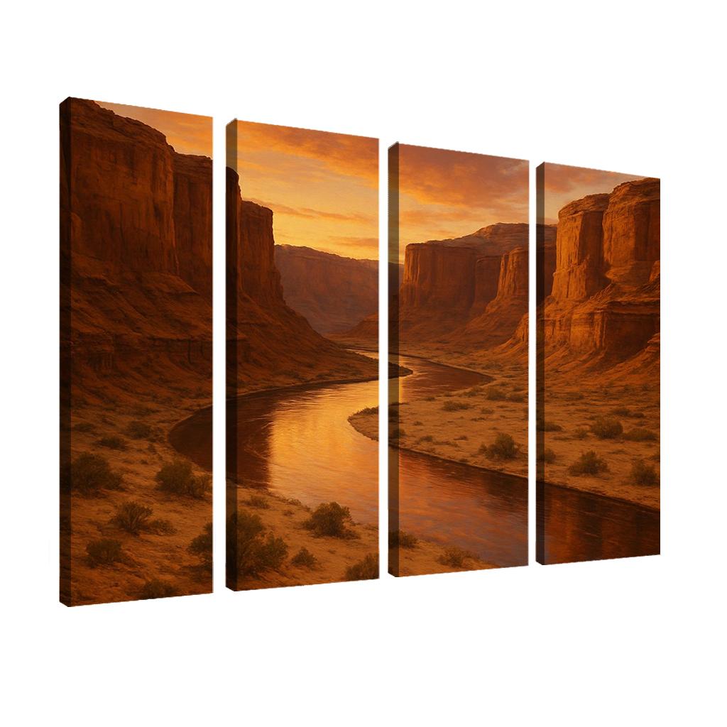 Amber Dunes At The Quiet Canyon Bend decor