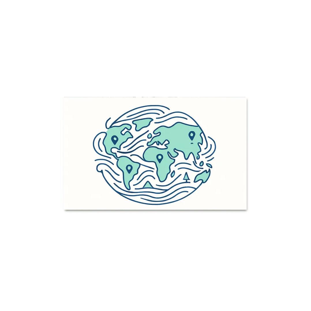 Tidal Atlas Of Everway canvas paintings frame