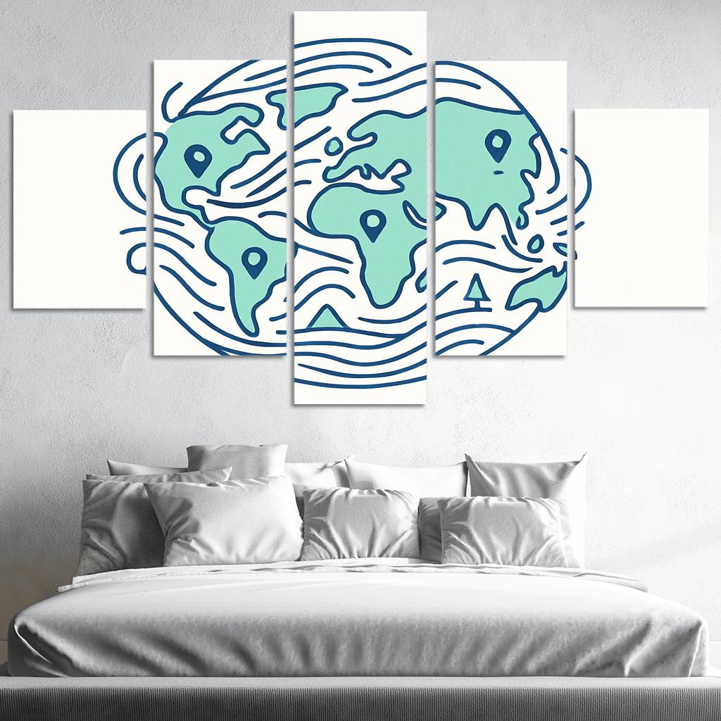 Tidal Atlas Of Everway canvas paintings frame