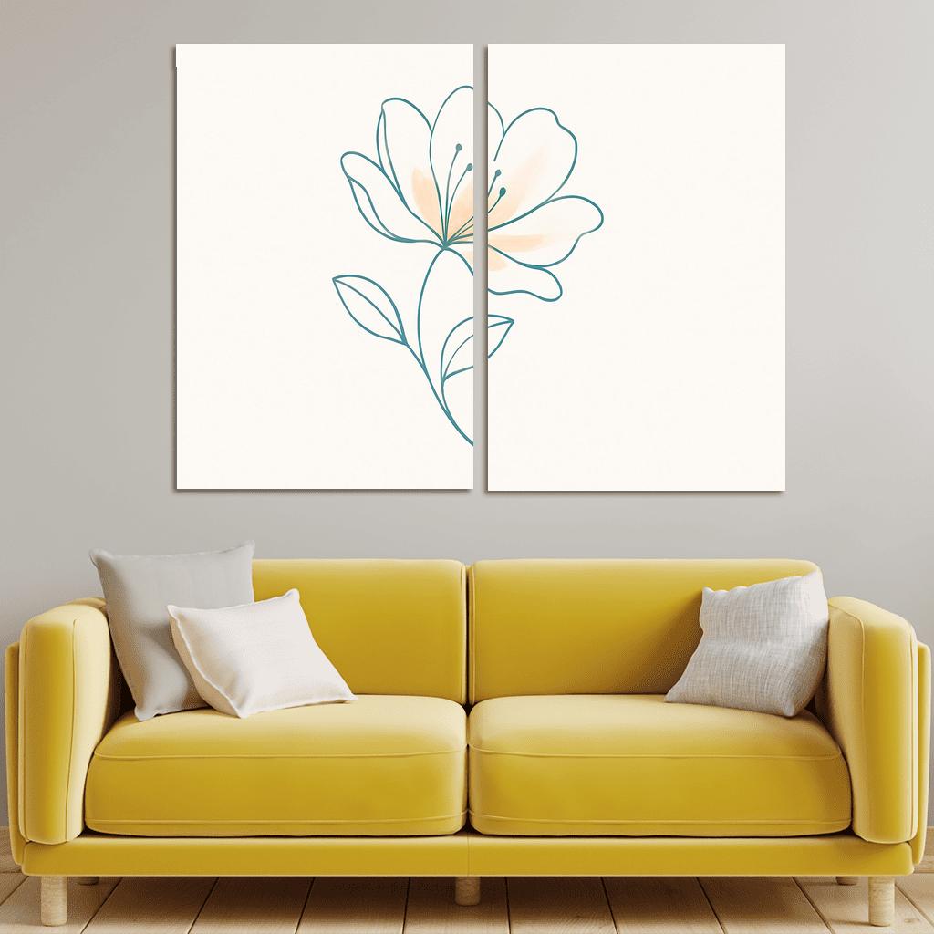 Echo Of Quiet Petals oil paintings frame