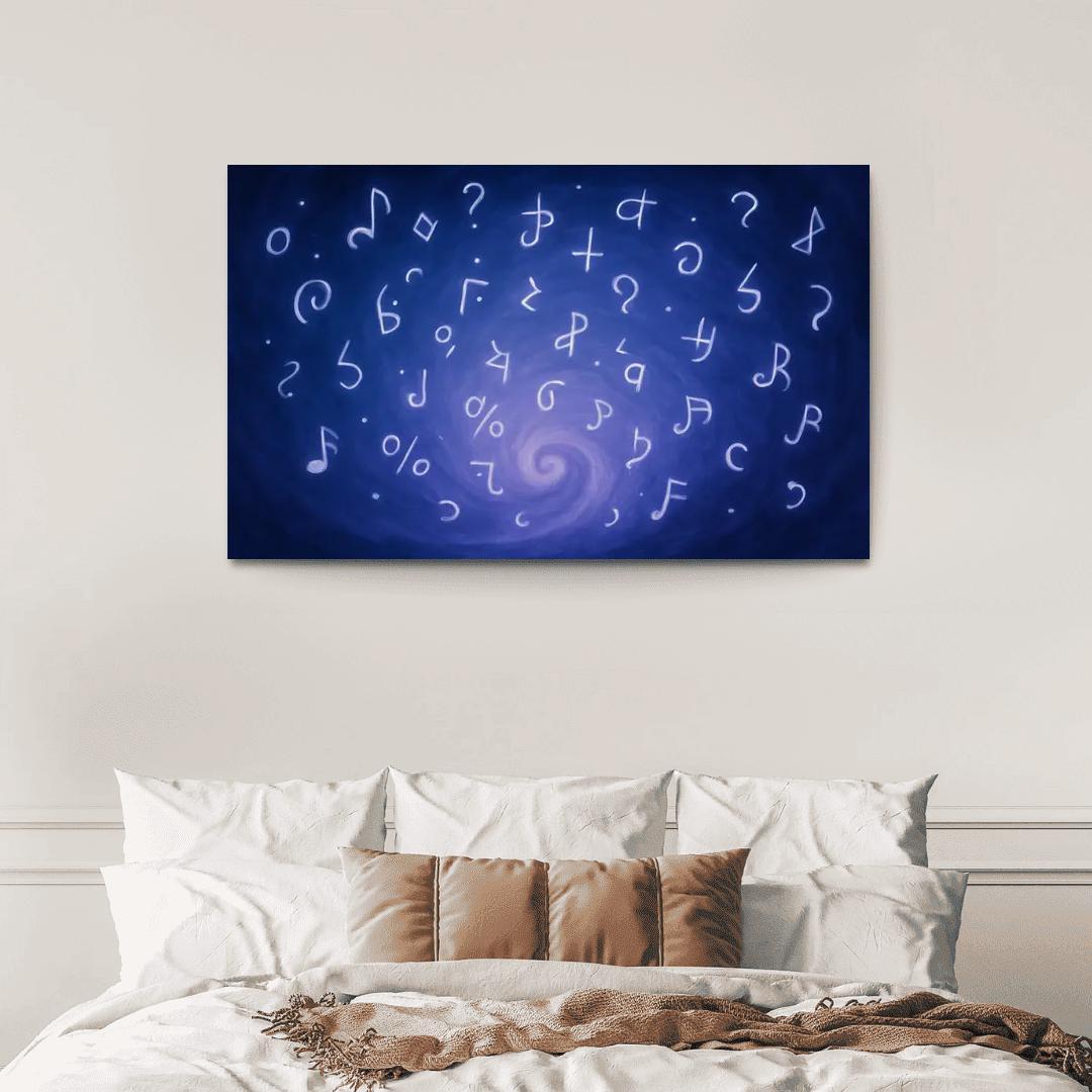 Symphony Of Unspoken Thoughts canvas paintings frame