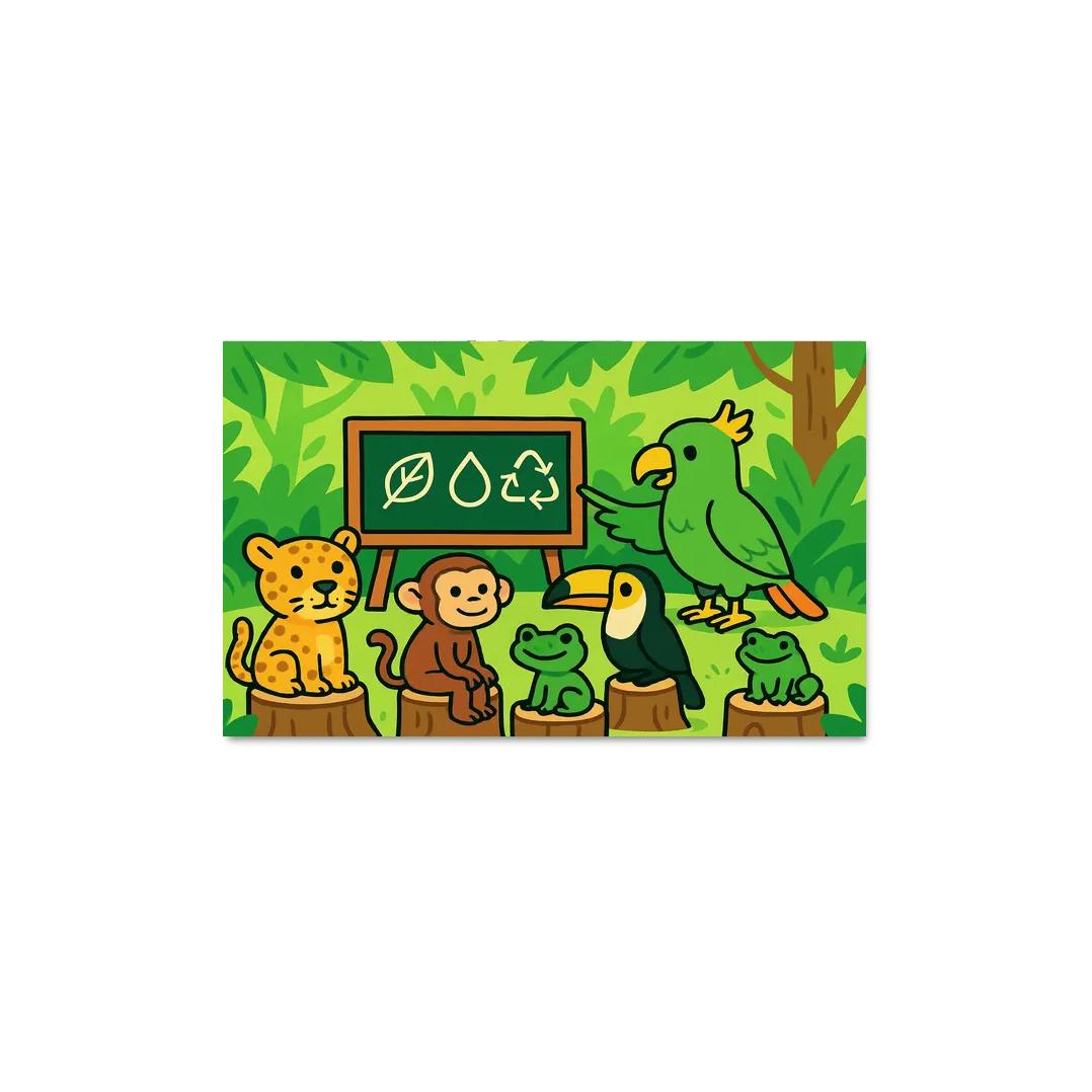 Rainforest Creature Classroom custom paintings frame