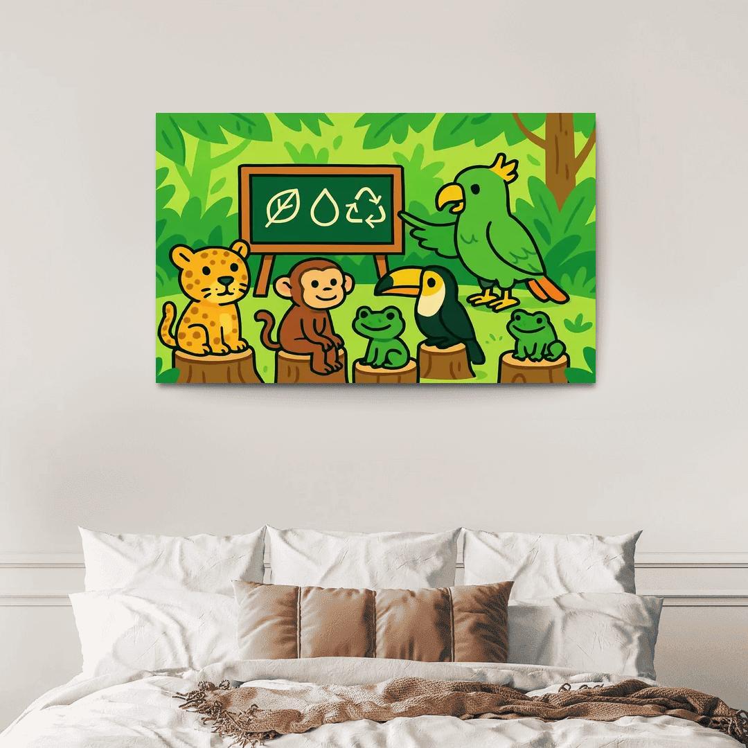 Rainforest Creature Classroom custom paintings frame