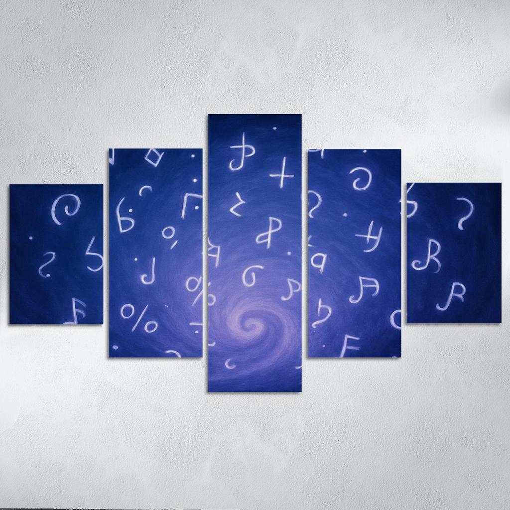 Symphony Of Unspoken Thoughts canvas paintings frame