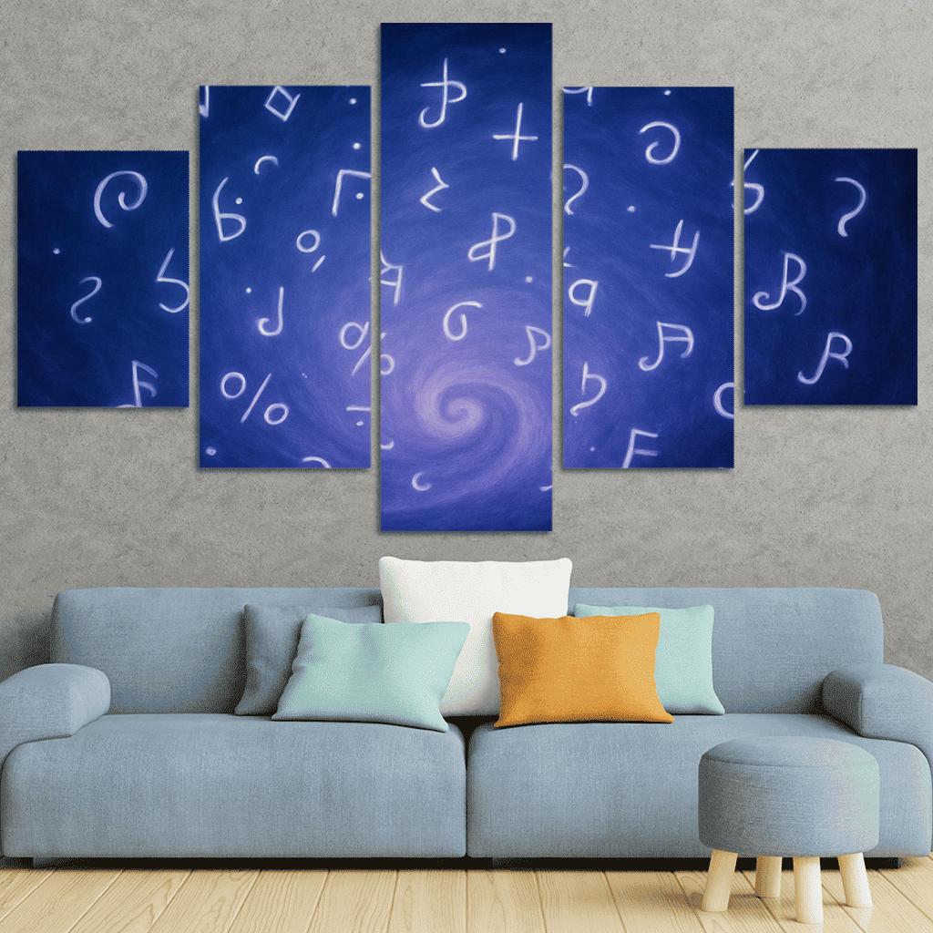 Symphony Of Unspoken Thoughts canvas paintings frame