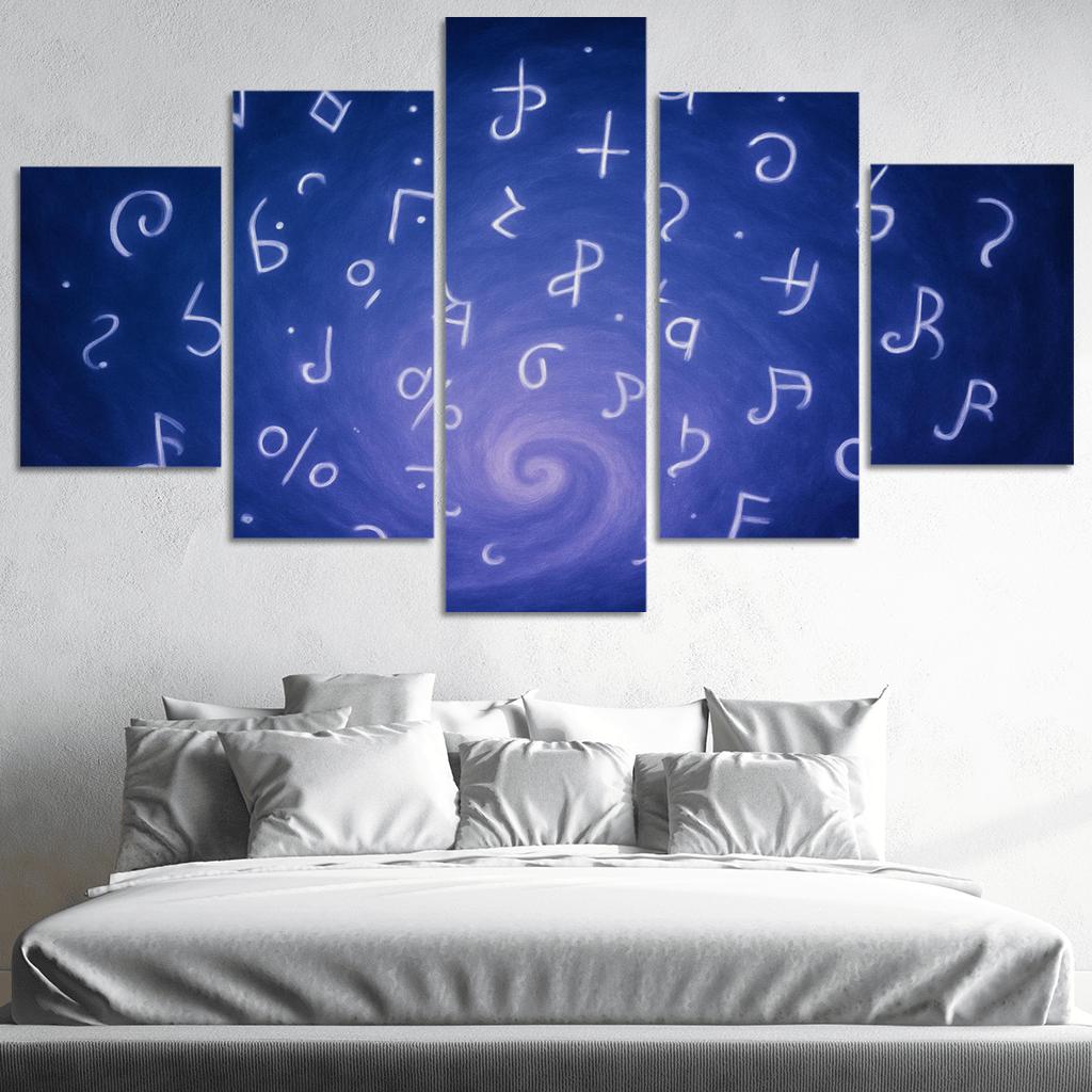 Symphony Of Unspoken Thoughts canvas paintings frame