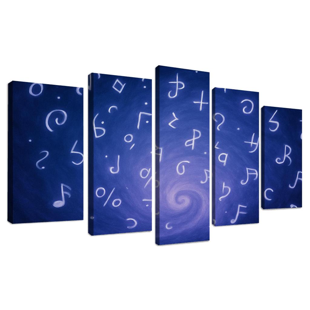 Symphony Of Unspoken Thoughts canvas paintings frame