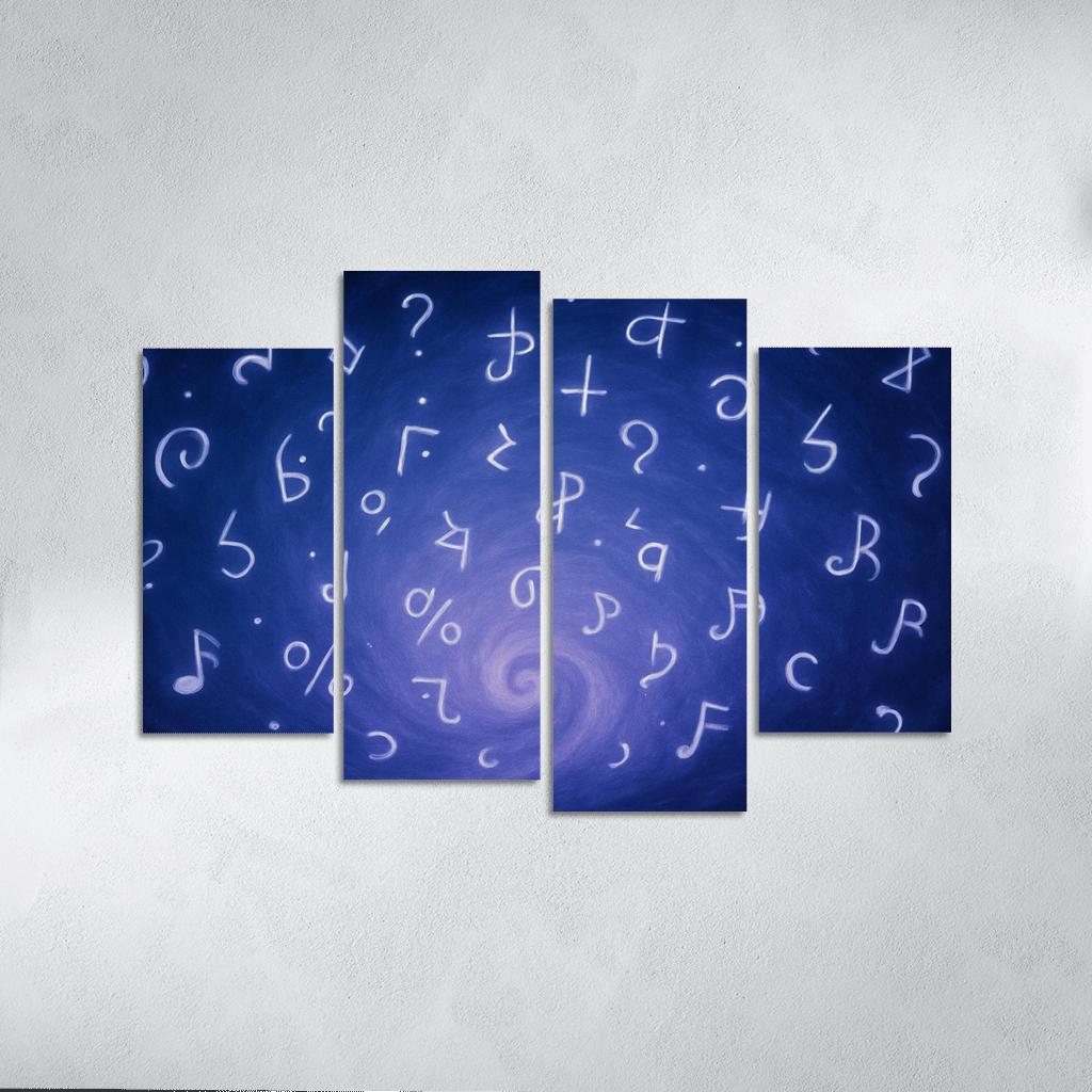 Symphony Of Unspoken Thoughts canvas paintings frame