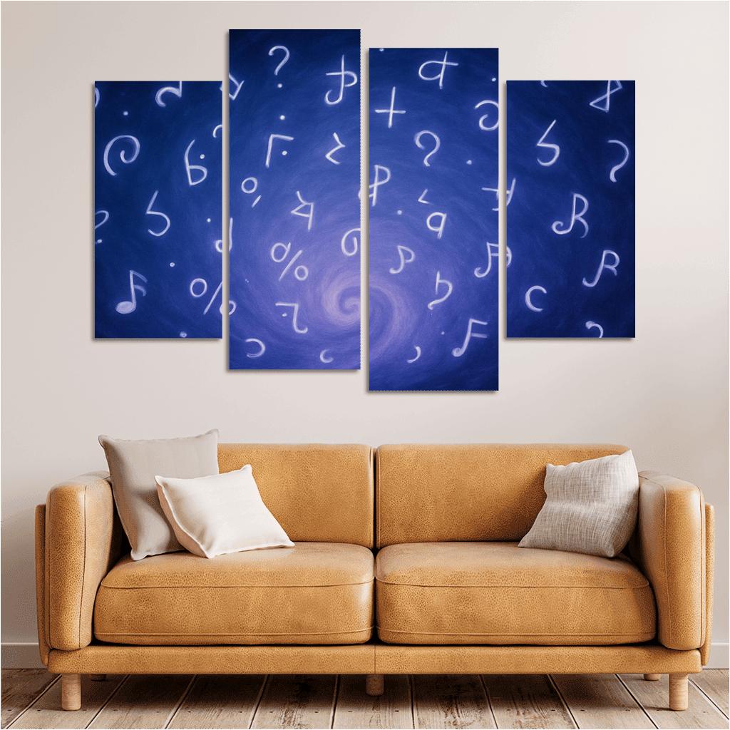 Symphony Of Unspoken Thoughts canvas paintings frame