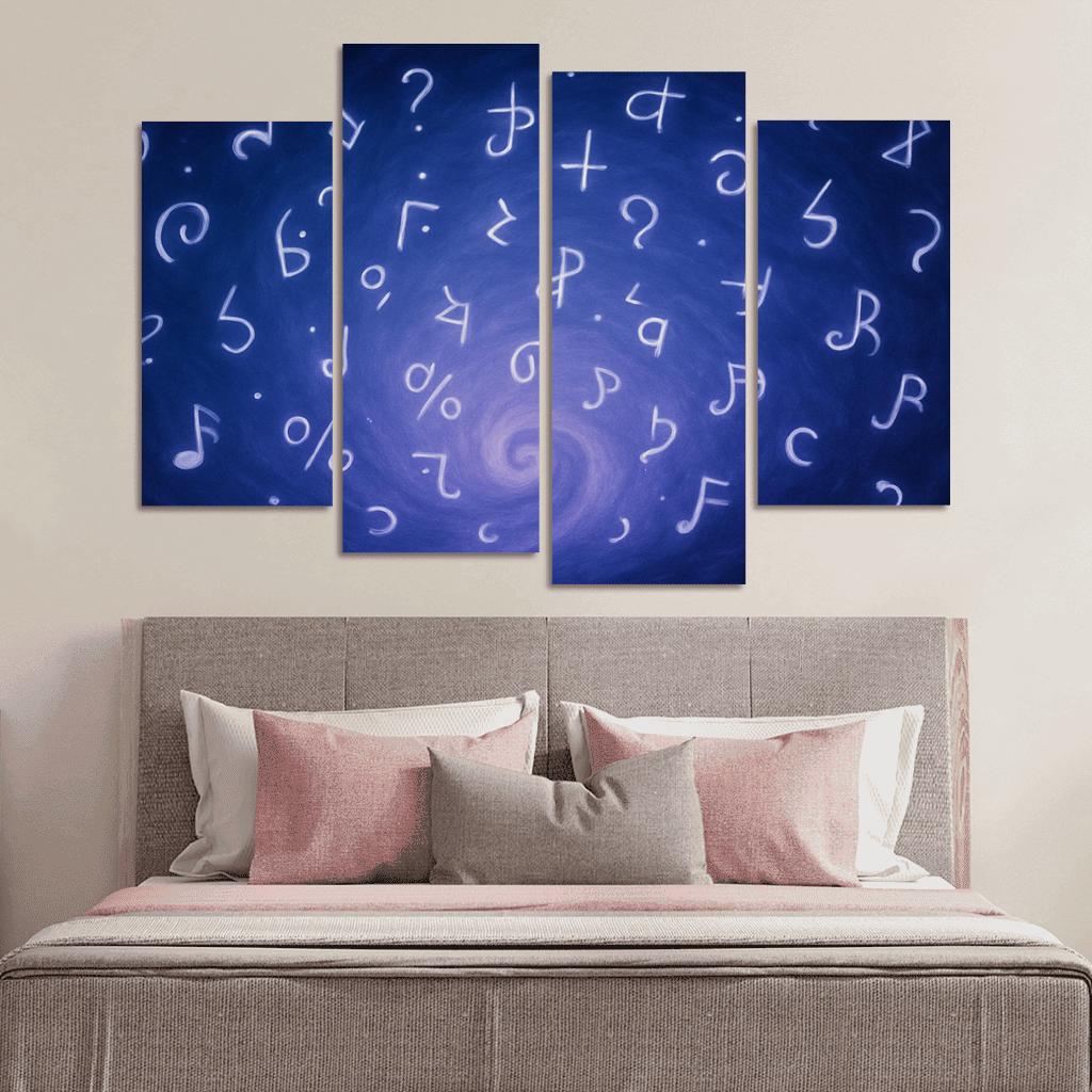 Symphony Of Unspoken Thoughts canvas paintings frame