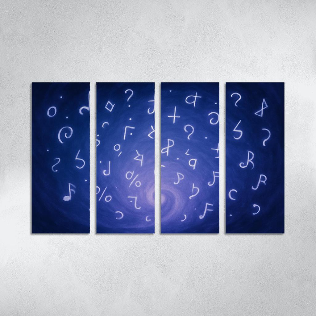 Symphony Of Unspoken Thoughts canvas paintings frame