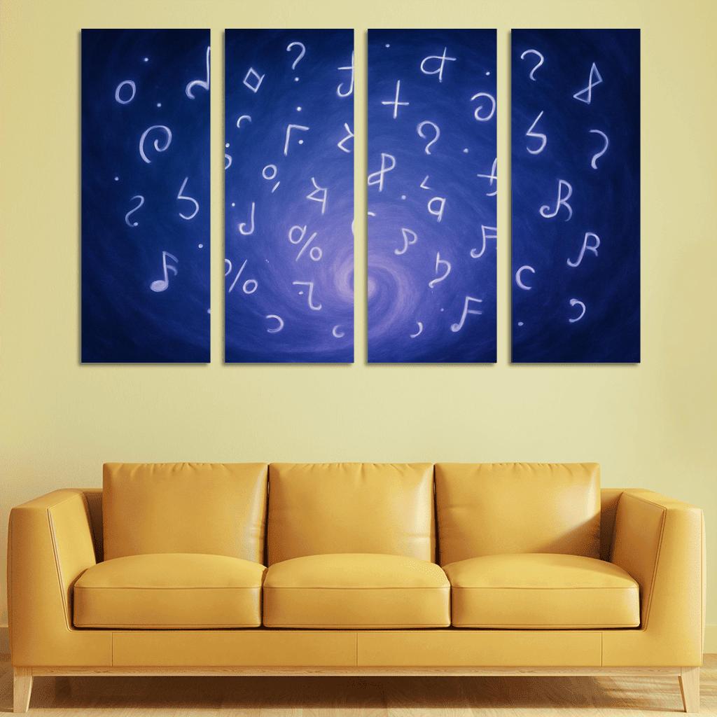 Symphony Of Unspoken Thoughts canvas paintings frame