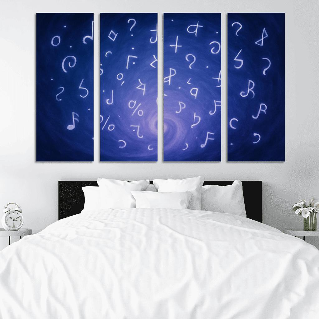 Symphony Of Unspoken Thoughts canvas paintings frame