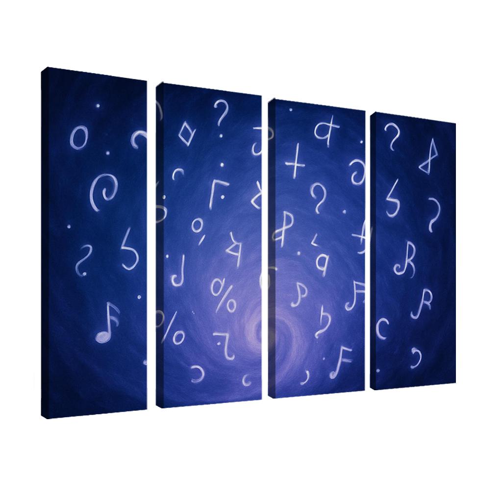 Symphony Of Unspoken Thoughts canvas paintings frame