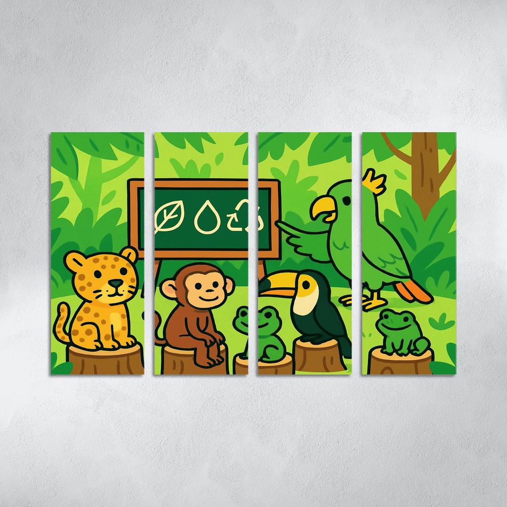 Rainforest Creature Classroom custom paintings frame