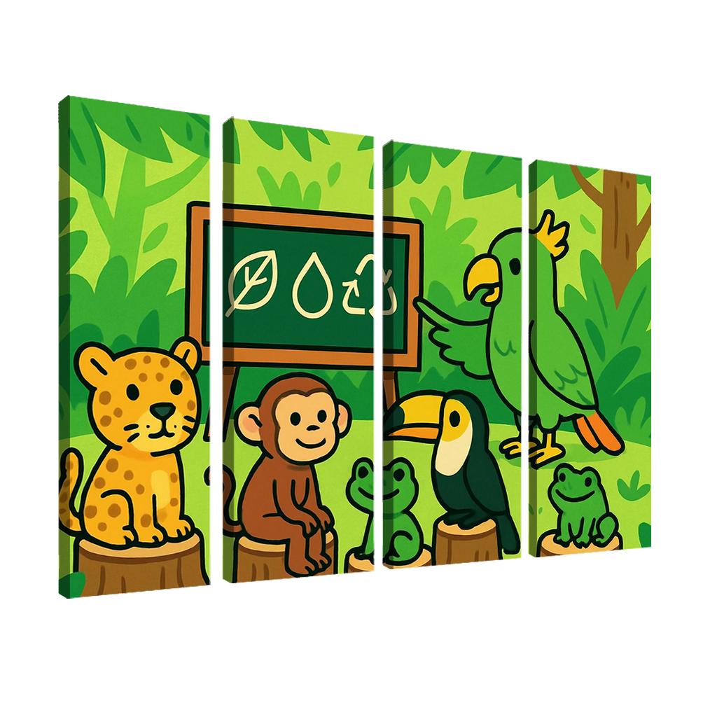 Rainforest Creature Classroom custom paintings frame