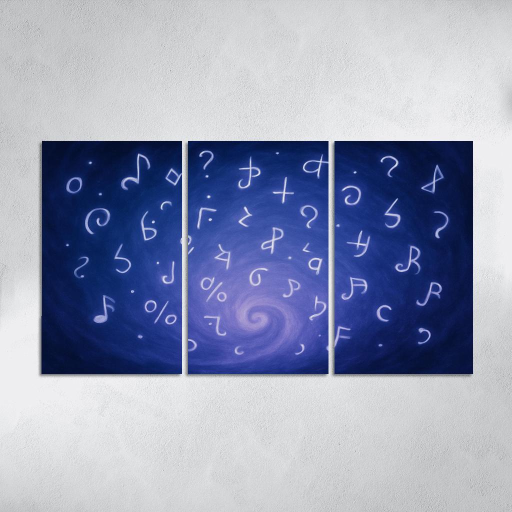 Symphony Of Unspoken Thoughts canvas paintings frame