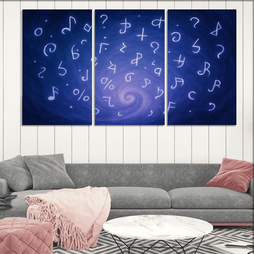 Symphony Of Unspoken Thoughts canvas paintings frame