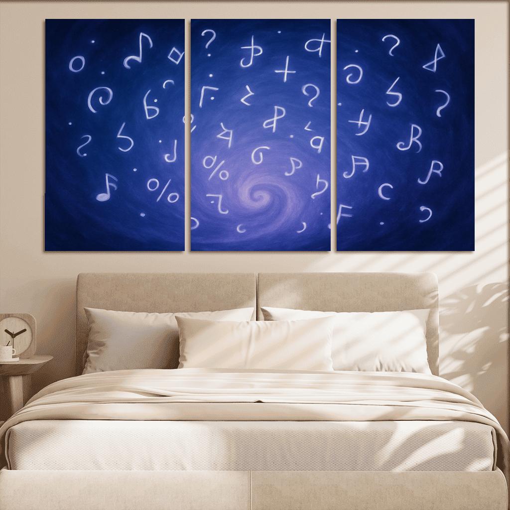 Symphony Of Unspoken Thoughts canvas paintings frame