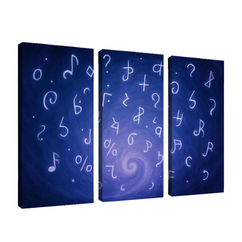 Symphony Of Unspoken Thoughts canvas paintings frame