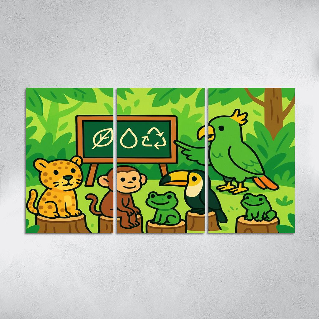 Rainforest Creature Classroom custom paintings frame