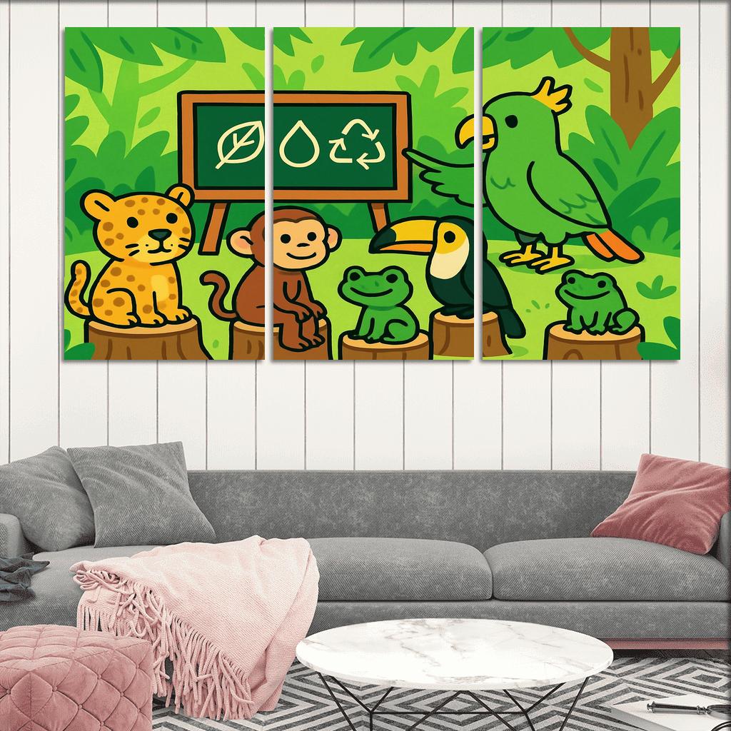 Rainforest Creature Classroom custom paintings frame