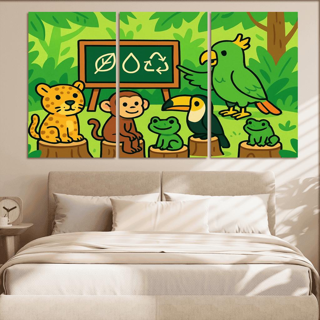Rainforest Creature Classroom custom paintings frame