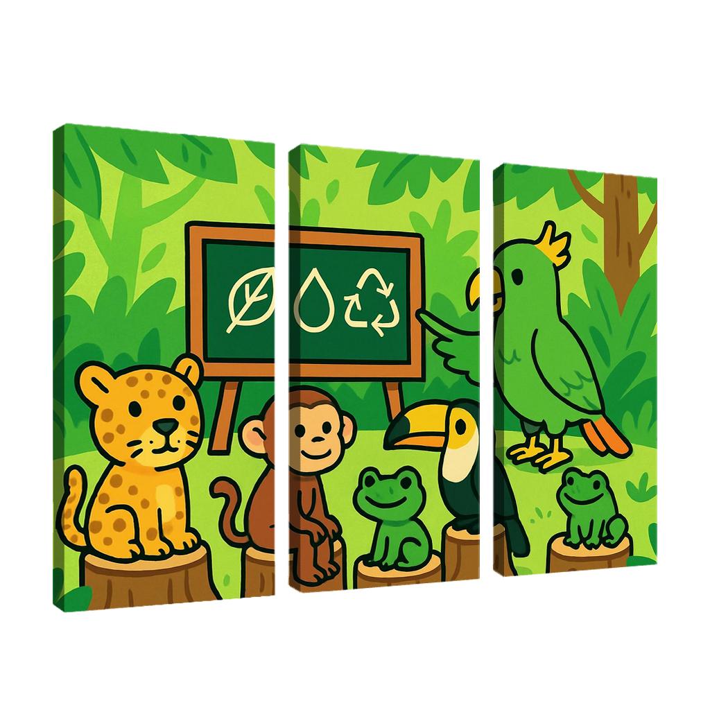 Rainforest Creature Classroom custom paintings frame