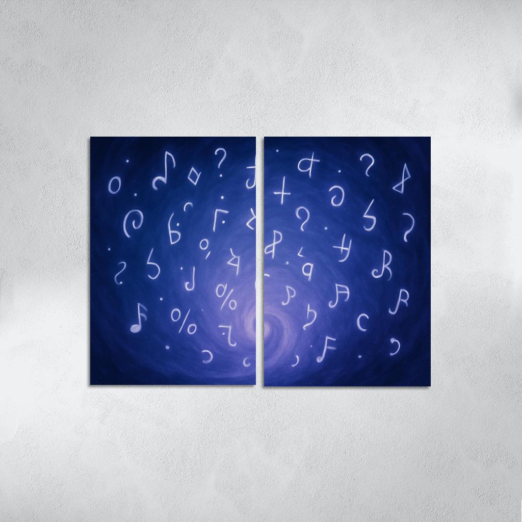 Symphony Of Unspoken Thoughts canvas paintings frame