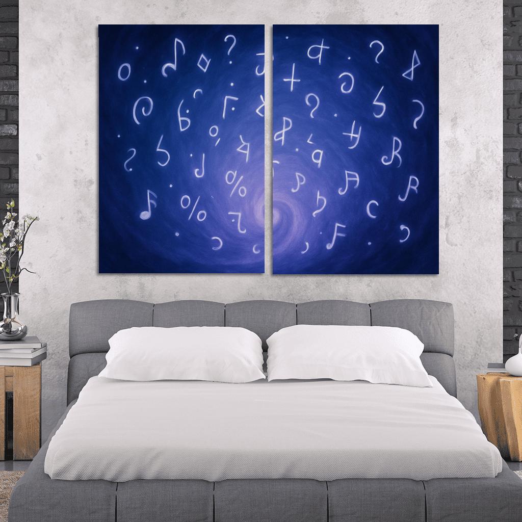 Symphony Of Unspoken Thoughts canvas paintings frame