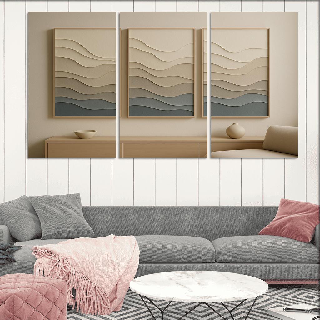 Layered Paper Relief Wall Panels wall decor
