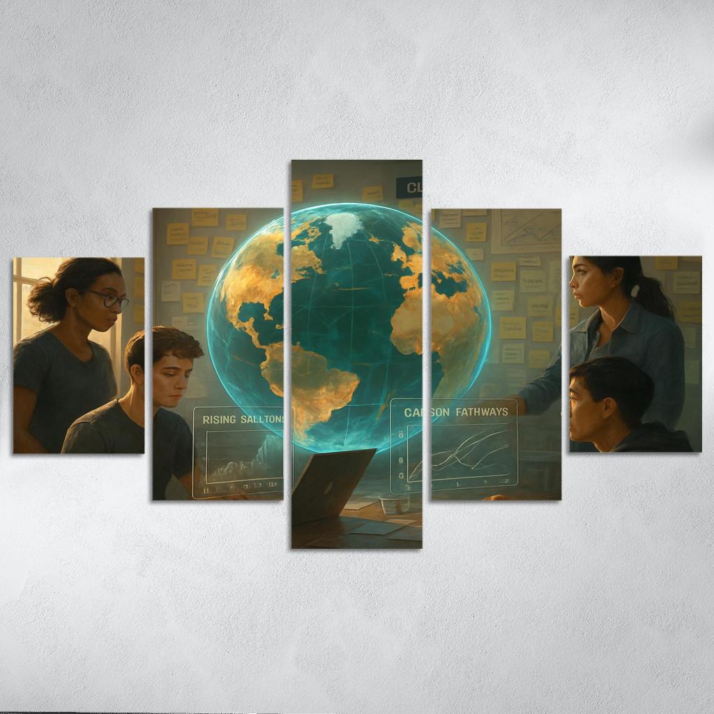 Climate Foresight Studio framed paintings