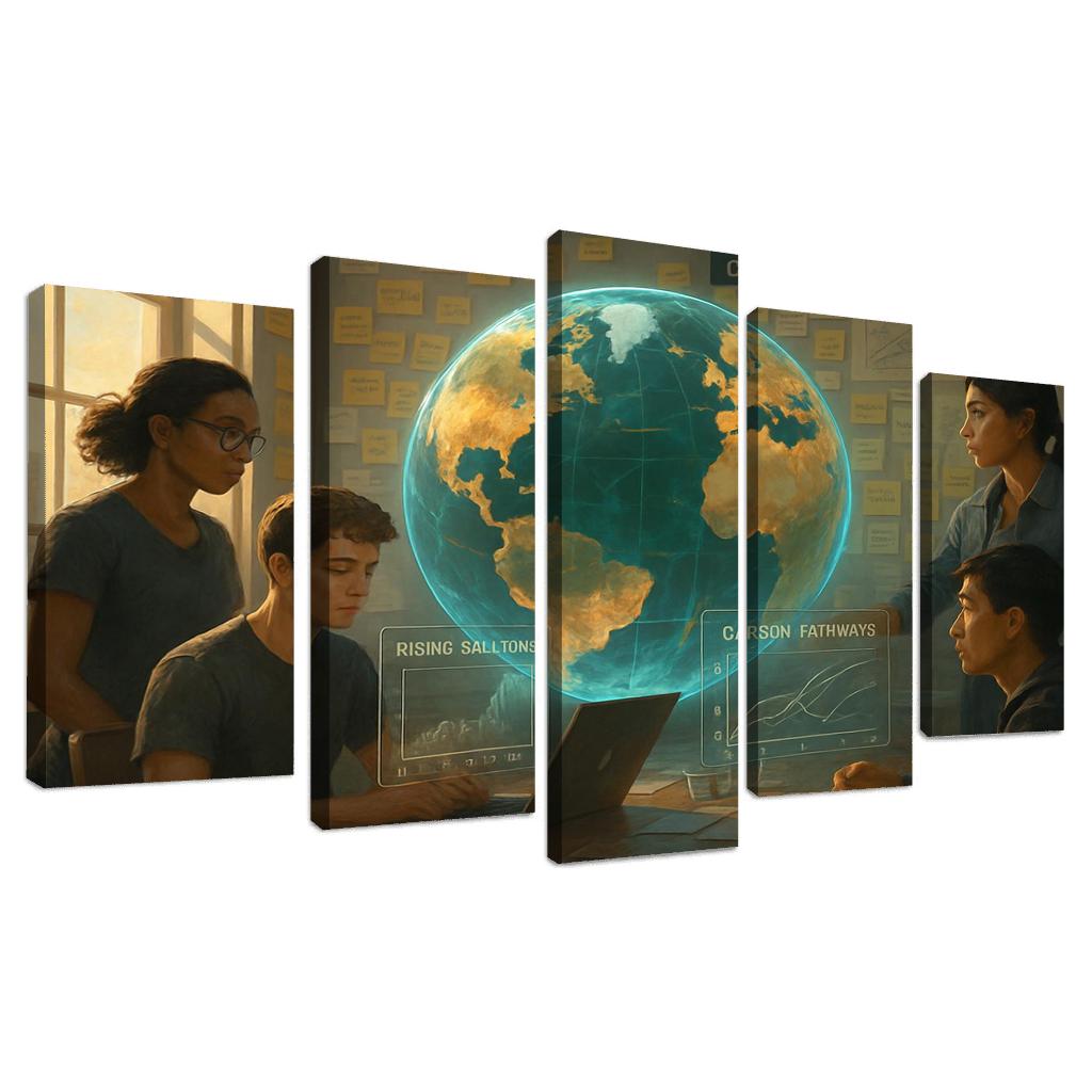 Climate Foresight Studio framed paintings