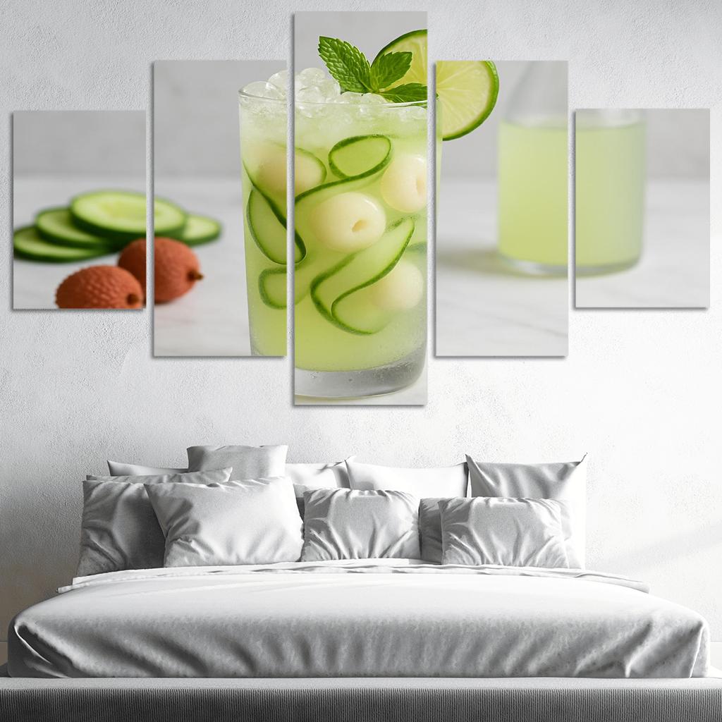 Cucumber Lychee Frosted Tonic abstract paintings frame