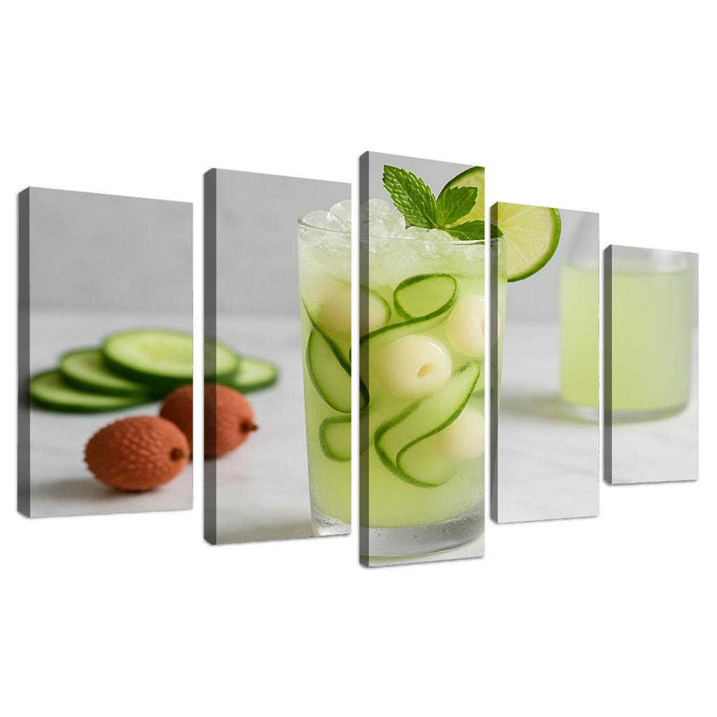 Cucumber Lychee Frosted Tonic abstract paintings frame
