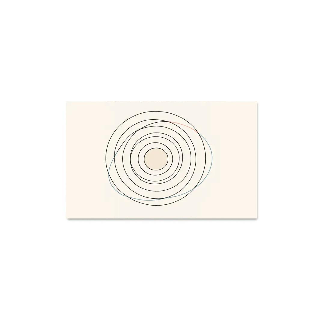 Quiet Orbit Lines abstract paintings frame