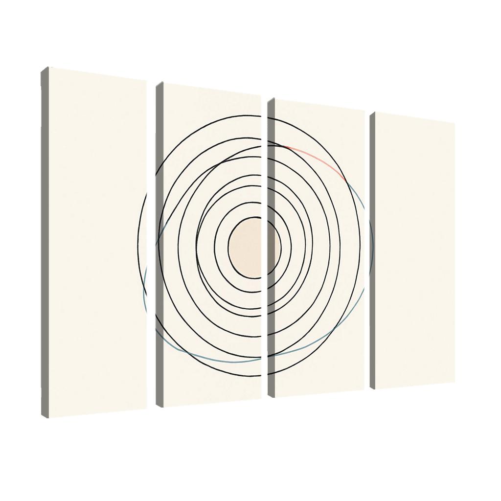 Quiet Orbit Lines abstract paintings frame
