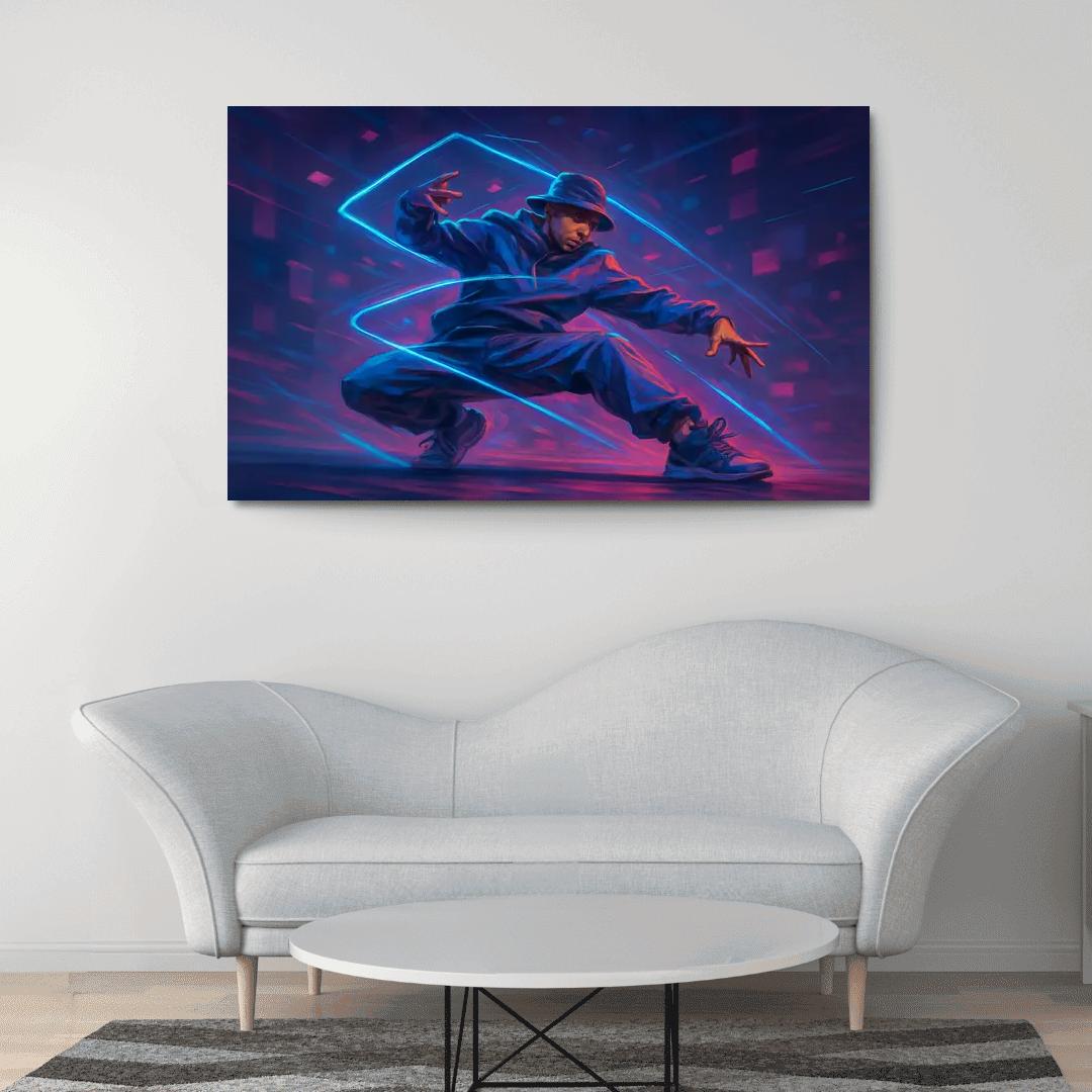 Neon Urban Flow Dance home decor