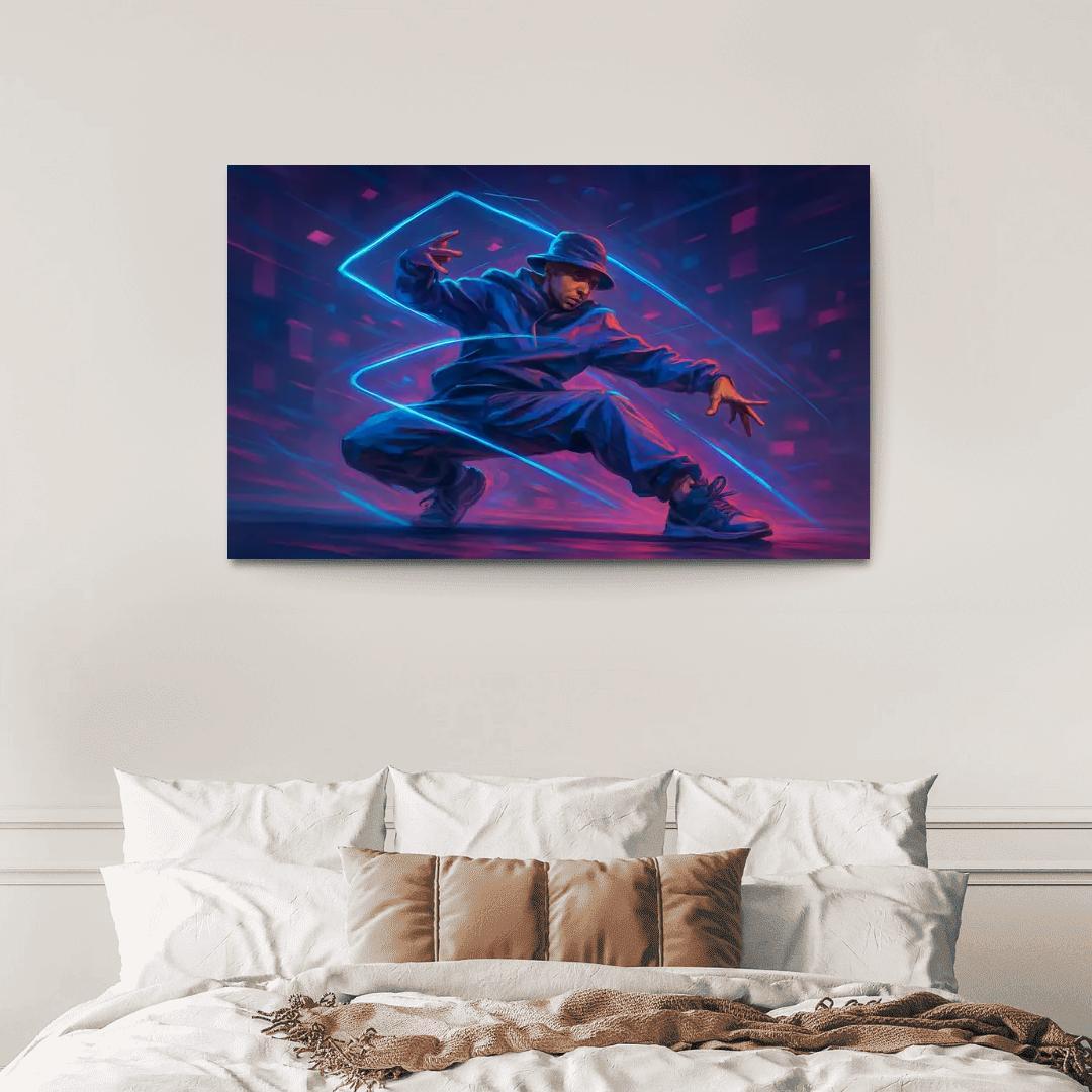 Neon Urban Flow Dance home decor
