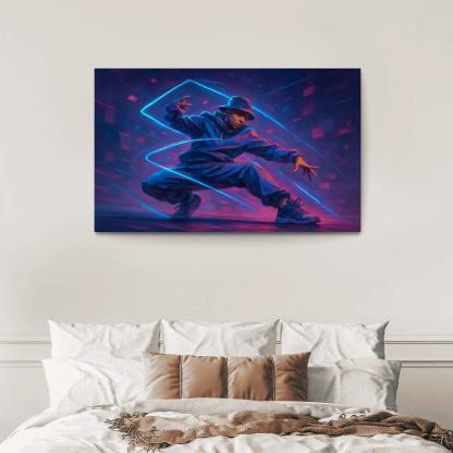 Neon Urban Flow Dance home decor