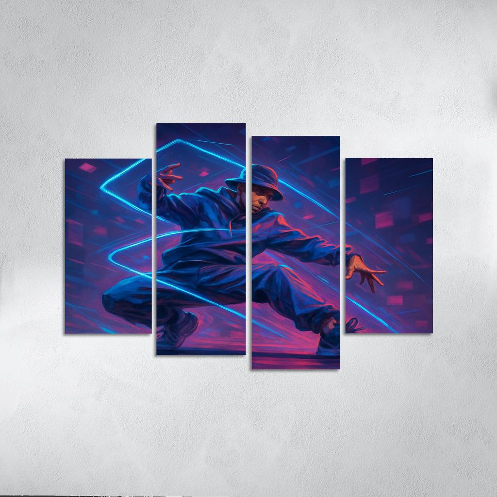 Neon Urban Flow Dance home decor