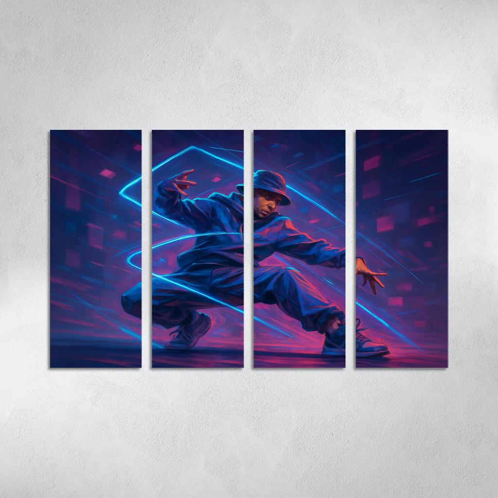 Neon Urban Flow Dance home decor