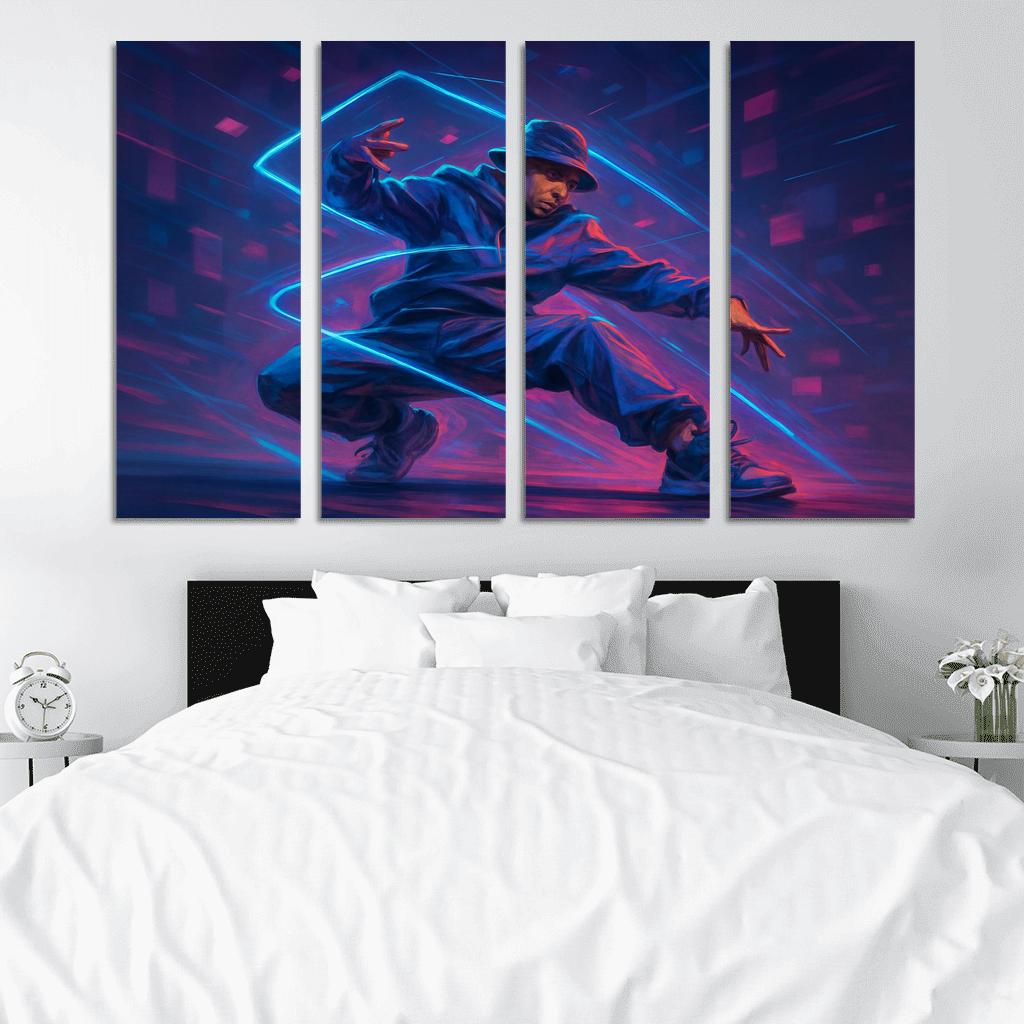 Neon Urban Flow Dance home decor